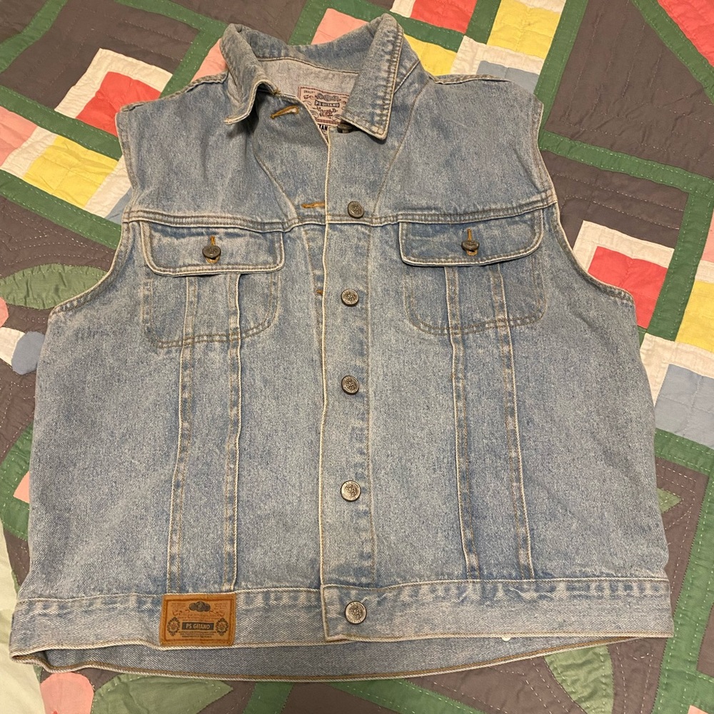 Vintage denim vest